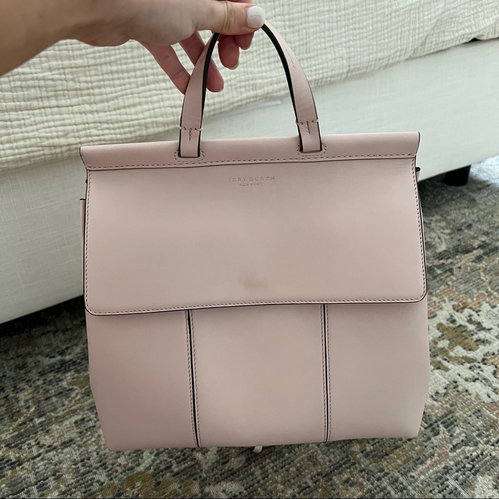 Blush Pink Tory Burch Backpack